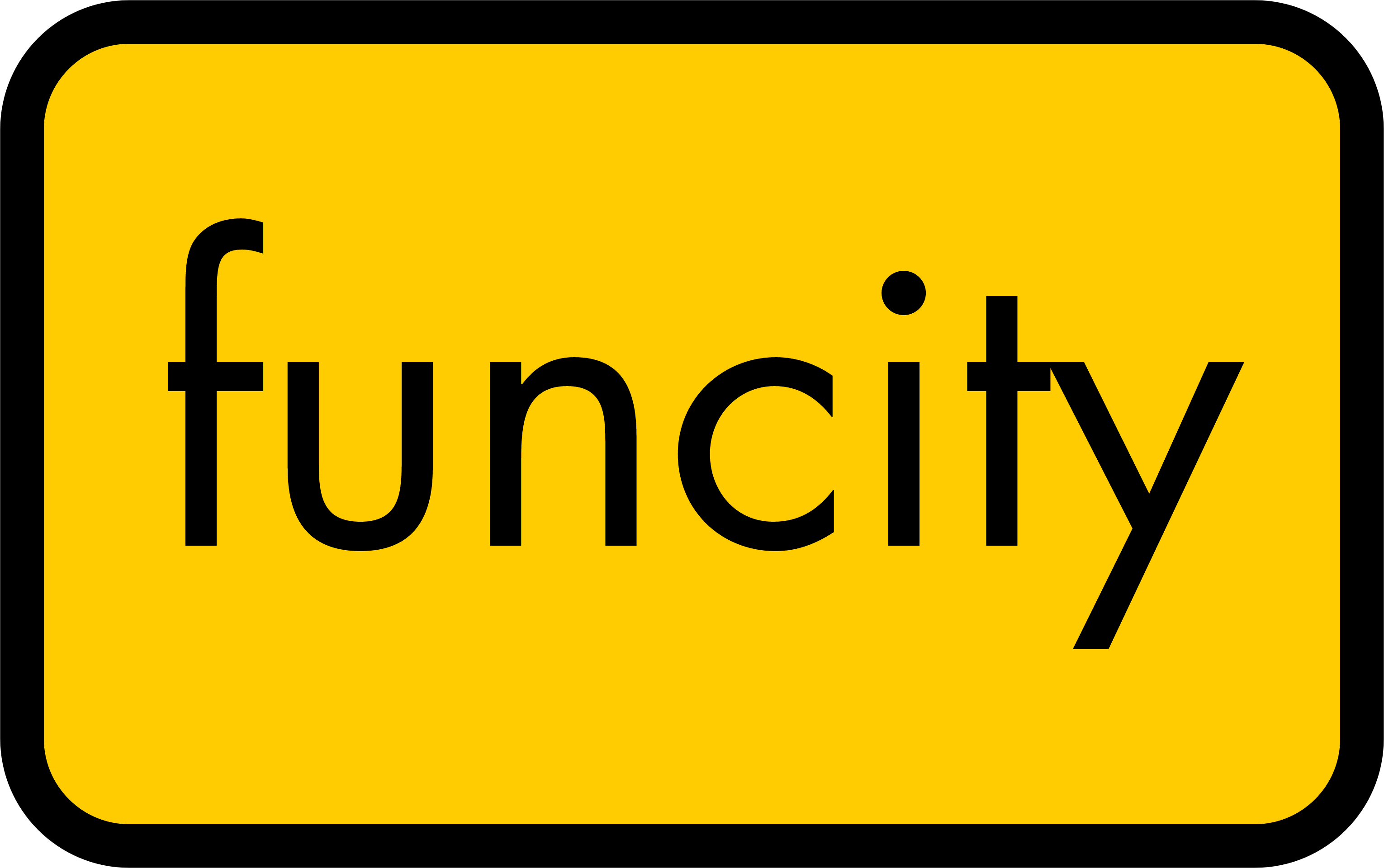 Ortsschild funcity